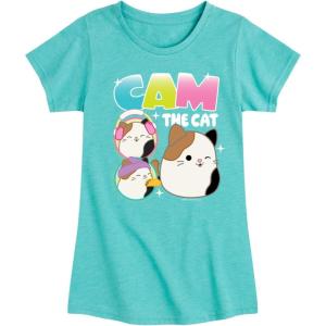 image:imageSquishmallows  Cam The Cat  Youth Girls Short Sleeve TShirtTurquoise