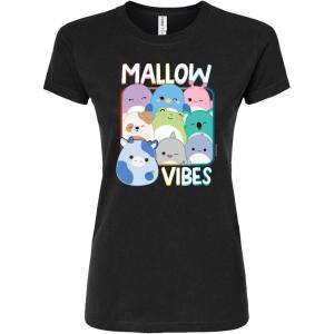 image:imageSquishmallows  Mallow Vibes  Juniors Fitted Short Sleeve Graphic TShirtBlack