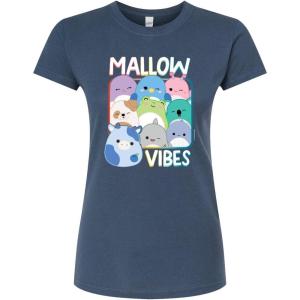image:imageSquishmallows  Mallow Vibes  Juniors Fitted Short Sleeve Graphic TShirtIndigo