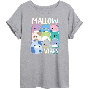 image:imageSquishmallows  Mallow Vibes  Womens Oversized Graphic TShirtHeather Grey