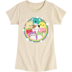 image:imageSquishmallows  Rainbow Circle Group  Youth Girls Short Sleeve TShirtBirch