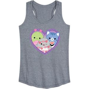 image:imageSquishmallows  Squish Heart  Womens Racerback TankHeather Grey