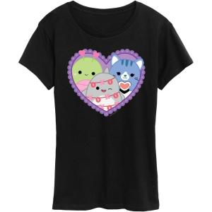image:imageSquishmallows  Squish Heart  Womens Short Sleeve Graphic TShirtBlack