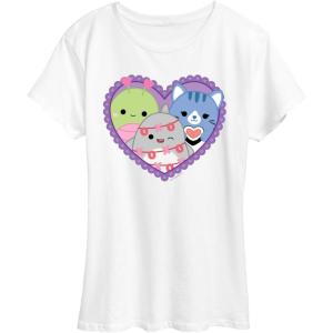 image:imageSquishmallows  Squish Heart  Womens Short Sleeve Graphic TShirtWhite