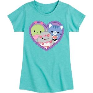 image:imageSquishmallows  Squish Heart  Youth Girls Short Sleeve TShirtTurquoise