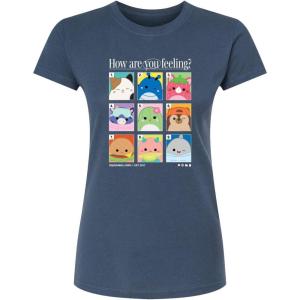 image:imageSquishmallows  Squish Mood Grid  Juniors Fitted Short Sleeve Graphic TShirtIndigo