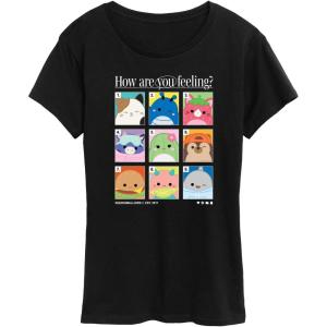 image:imageSquishmallows  Squish Mood Grid  Womens Short Sleeve Graphic TShirtBlack