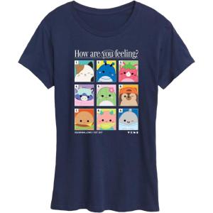 image:imageSquishmallows  Squish Mood Grid  Womens Short Sleeve Graphic TShirtNavy