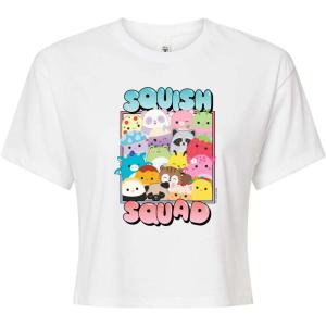 image:imageSquishmallows  Squish Squad  Juniors Cropped Short Sleeve Graphic TShirtWhite