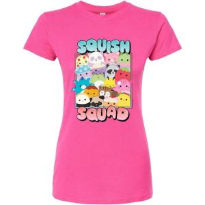image:imageSquishmallows  Squish Squad  Juniors Fitted Short Sleeve Graphic TShirtFuchsia