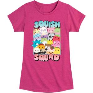 image:imageSquishmallows  Squish Squad  Youth Girls Short Sleeve TShirtHeather Fuchsia