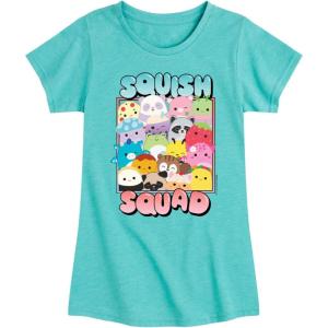 image:imageSquishmallows  Squish Squad  Youth Girls Short Sleeve TShirtTurquoise