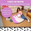 image:imageBigMouth x Squishmallows Original InflatAPal Inflatable Floor Pillow Jumbo Animal Cushion Lounger for KidsHolly the Owl