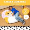 image:imageBigMouth x Squishmallows Original InflatAPal Inflatable Floor Pillow Jumbo Animal Cushion Lounger for KidsLeonard the Lion