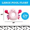 image:imageBigMouth x Squishmallows Original Large Inflatable Pool Float Swim Ring for Adults and Kids Pool Party Supplies amp Water Toys  Cailey The Crab