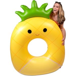 image:imageBigMouth x Squishmallows Original Inflatable Pool Float Swimming Tube for Adults and Kids Pool Party Supplies amp Water Toys  Maui The Pineapple