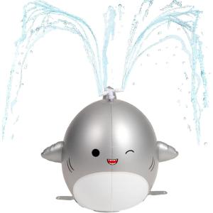 image:imageBigMouth x Squishmallows Sprinkler Outdoor Water Spray Toy Backyard Splashing Fun for KidsGordon the Shark