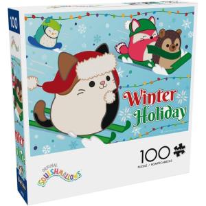 image:imageBuffalo Games  Squishmallow  Squishmallow Winter Holiday  100 Piece Jigsaw Puzzle for Families Christmas Puzzles for Kids  Festive Artwork Great Gift