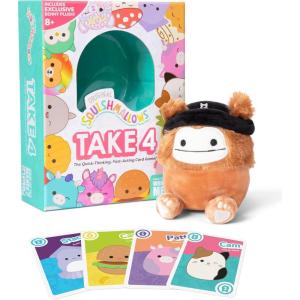 image:imageSquishmallows Take4 by Relatable Exciting Games Board Games and Card Games for Family Gatherings Great for Kids Games Includes 1 Exclusive Collectible Squishmallows 84 Cards and Instructions