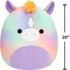 image:imageSquishmallows Original 20in Vivi The Hot Pink Wooly Mammoth  Official Jazwares Plush JumboMystical Rainbow Horse