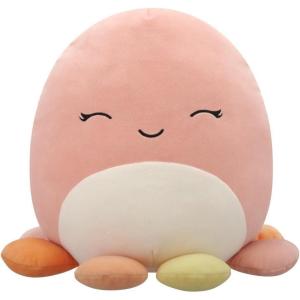 image:imageSquishmallows Original 12in Orphie The Lime Green Octopus with Teal Tentacles  Official Jazwares Plush MediumSizedHappy Peach Octopus