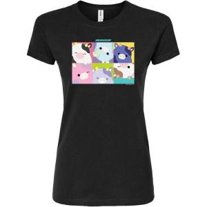 image:imageHYBRID APPAREL Squishmallows  Mooody Cow Grid  Juniors Fitted Short Sleeve Graphic TShirtBlack