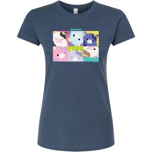 image:imageHYBRID APPAREL Squishmallows  Mooody Cow Grid  Juniors Fitted Short Sleeve Graphic TShirtIndigo
