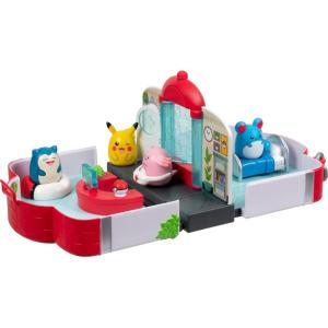 image:imageSquishalongs Pokmon Center Playset Pikachu Chansey Marill Snorlax