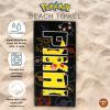 image:imageFranco Squishmallows Super Soft Cotton BathPoolBeach Towel 58 in x 28 inPikachu