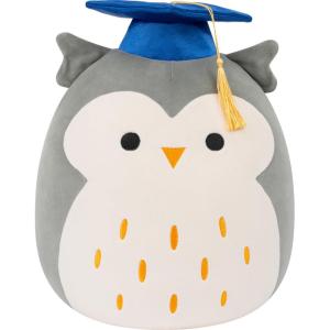 image:imageSquishmallows Original 12in Cam The Calico Cat in Graduation Cap  Official Jazwares Plush MediumSizedHoot the Grey Owl in Graduation Cap