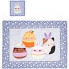 image:imageSquishmallows Placemats amp Coasters DIY Sewing Kit  Makes 4 Placemats 13 x 18 amp 4 Coasters 4 x 4  100 Cotton Fabric Panel with Backing amp Binding Included  RedBlueYellowGreen