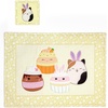 image:imageSquishmallows Placemats amp Coasters DIY Sewing Kit  Makes 4 Placemats 13 x 18 amp 4 Coasters 4 x 4  100 Cotton Fabric Panel with Backing amp Binding Included  RedBlueYellowGreen