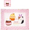 image:imageSquishmallows Placemats amp Coasters DIY Sewing Kit  Makes 4 Placemats 13 x 18 amp 4 Coasters 4 x 4  100 Cotton Fabric Panel with Backing amp Binding Included  RedBlueYellowGreen