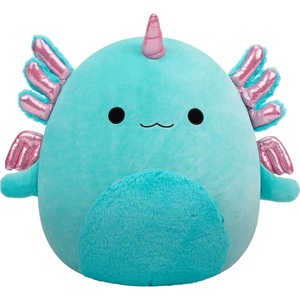 image:imageSquishmallows Original 14in Icarus the Dragonfruit Drink  Official Jazwares Plush LargeTeal Axolotl Alicorn