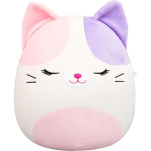 image:imageSquishmallows Original 8in Dustin the Dalmatian with Blue Hat Holding Hot Dog  Official Jazwares Plush LittlePink and Purple Calico Cat