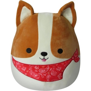 image:imageSquishmallows Original 12in Herbie the Pink Snowshoe Cat  Official Jazwares Plush MediumSizedCorgi With Red Bandana