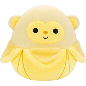 image:imageSquishmallows Original 8in Lijjian the Capybara with Fuzzy Belly and Yuzu on Head  Official Jazwares Plush LittleBanana Monkey