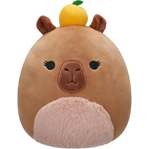 image:imageSquishmallows Original 8in Lijjian the Capybara with Fuzzy Belly and Yuzu on Head  Official Jazwares Plush LittleMulticolor