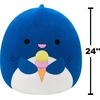 image:imageSquishmallows Original 24in Mav the Blue Shark Holding Ice Cream  Official Jazwares Plush Jumbo