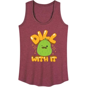 image:imageSquishmallows  Dill With It Charles Pickle  Womens Racerback TankHeather Wine