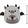 image:imageSquishmallows Original 12in Drake the Blue Vampire Bat with Red Bow Tie  Official Jazwares Halloween Plush MediumSizedGrey Speckled Gargoyle