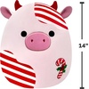 image:imageSquishmallows Original 14in Patton the Red Peppermint Cow  Official Jazwares Holiday Plush