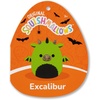 image:imageSquishmallows Original 8in Wade the Brown Werewolf in Grim Reaper Costume  Official Jazwares Halloween Plush LittleNeon Green Dragon