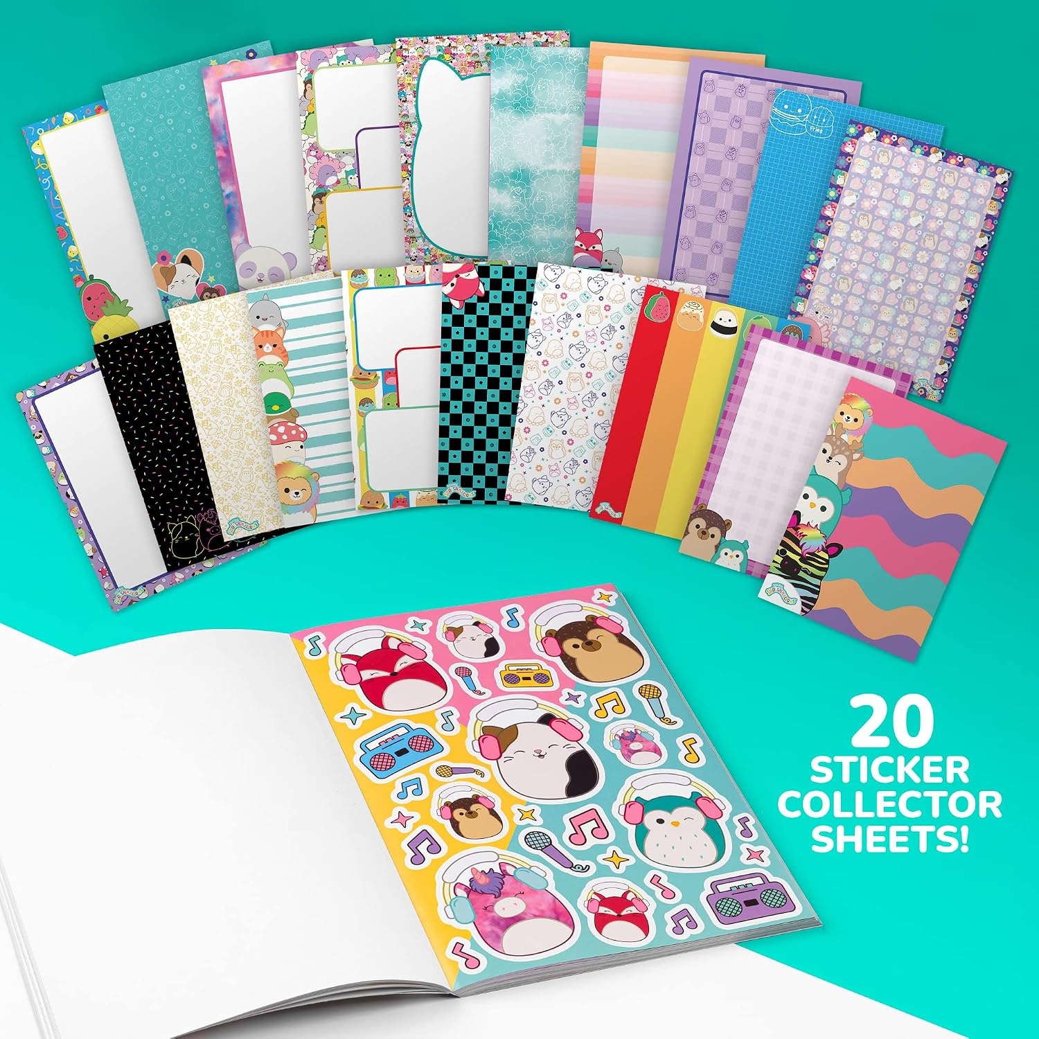 Fashion Angels Squishmallows Sticker Book – Includes 2000 ...